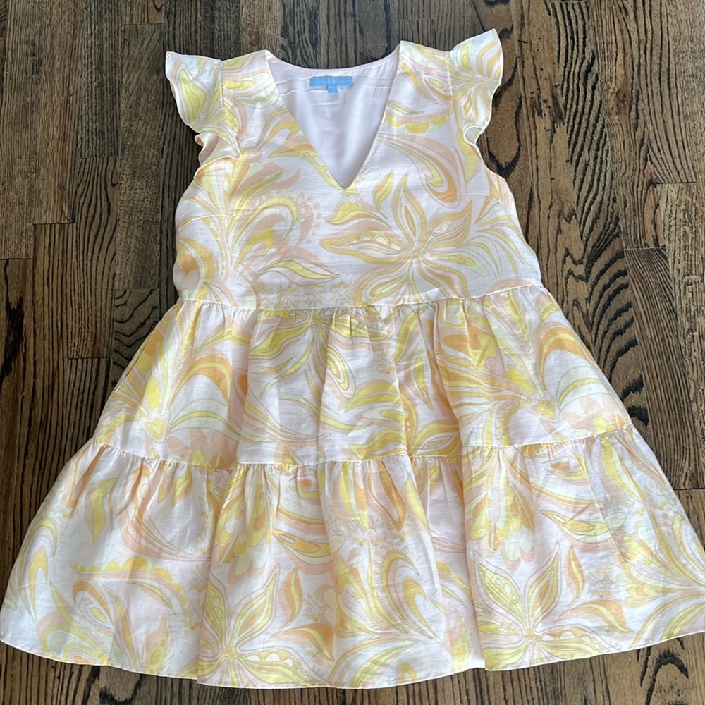 Antonio Melani Linen Tiered Dress